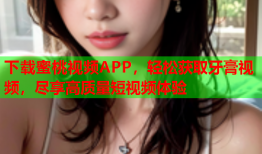 下载蜜桃视频APP，轻松获取牙膏视频，尽享高质量短视频体验